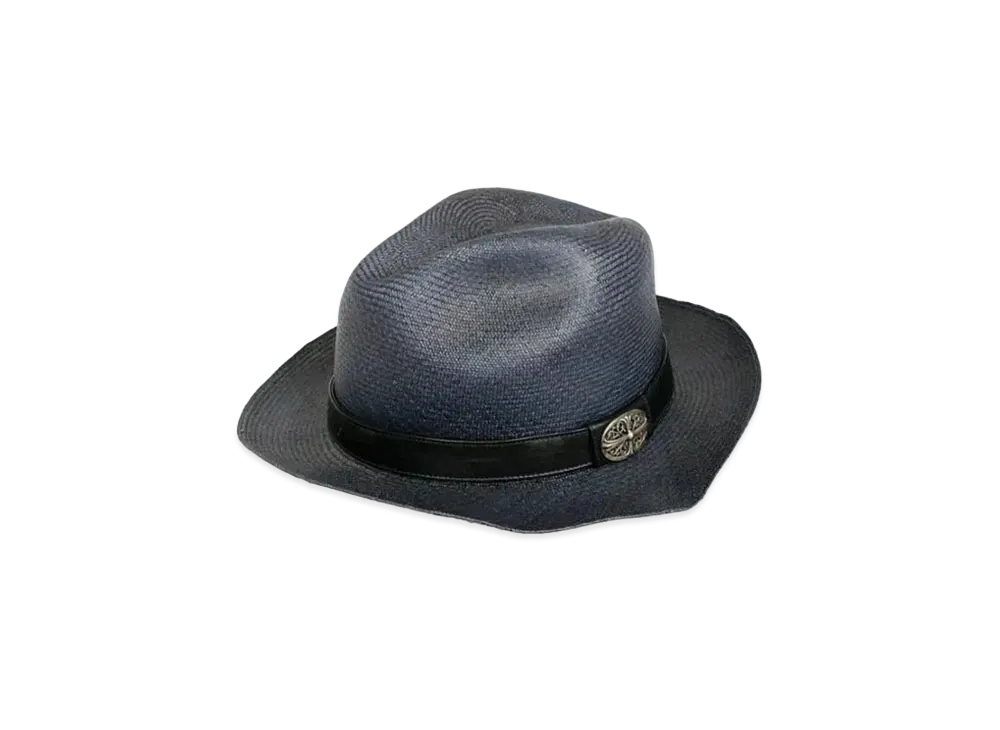 Chrome Hearts Gunslinger Ober Cross Straw Hat "Black"