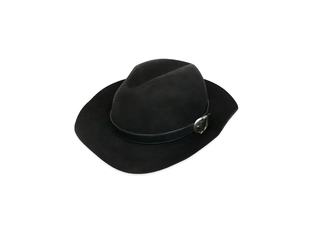 Chrome Hearts Gunslinger BS Flare Fedora Hat "Black"