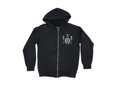 Chrome Hearts Foti Print Zip Up Hoodie "Black"