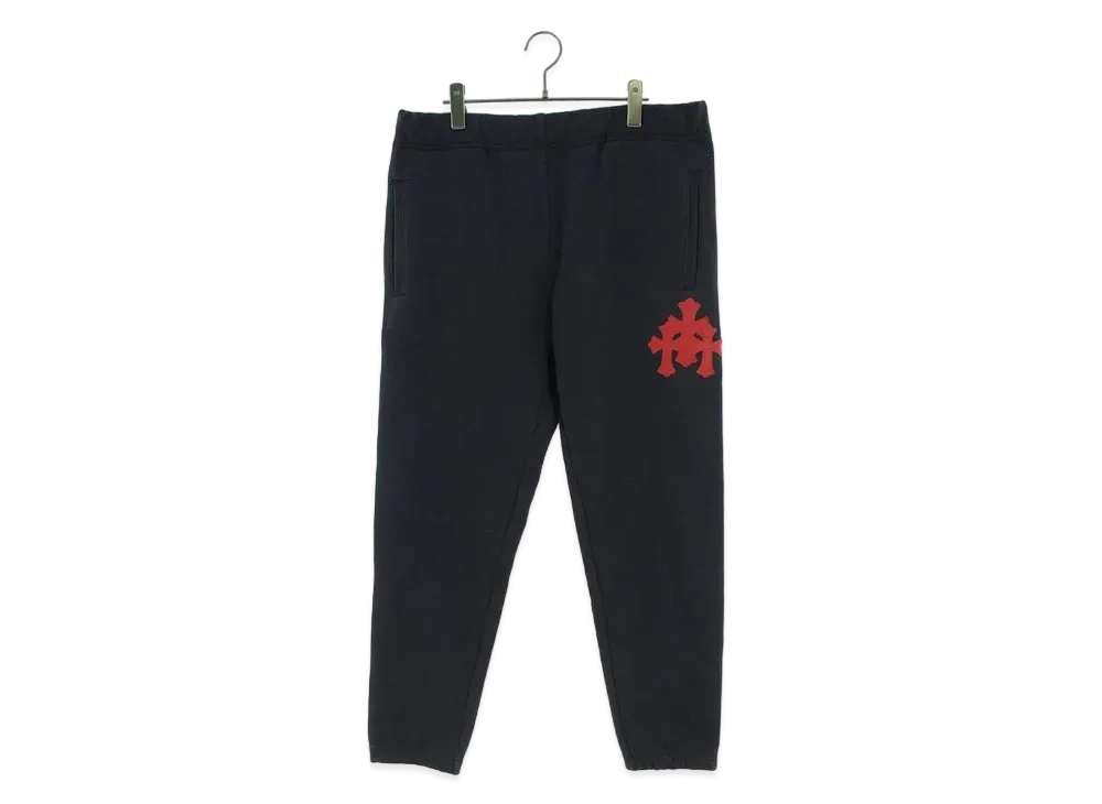 Chrome Hearts Y Not Sweat Pants Cross Patch Sweat Long Pants "Navy/Red"