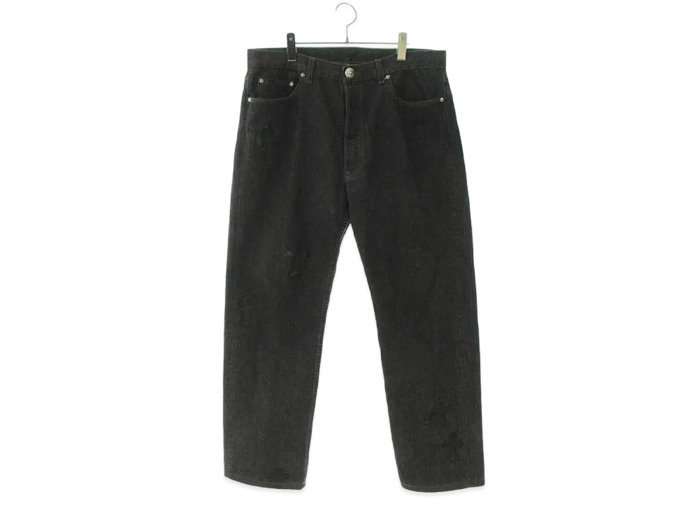 Chrome Hearts x LEVI'S U VNTG JEAN RED TAB Washed 501 Denim Pants with Cross Patch "Black"