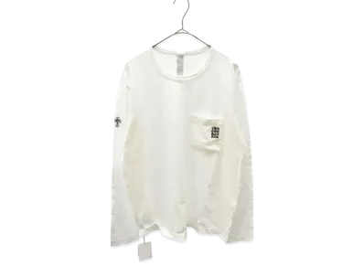 Chrome Hearts Y Not Front Embroidery L/S Cut Saw "White"