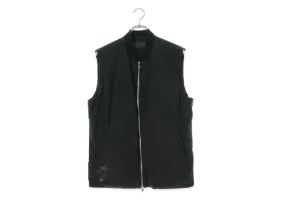 Chrome Hearts NIP & TUCK Cross Patch Nylon Down Vest "Black"