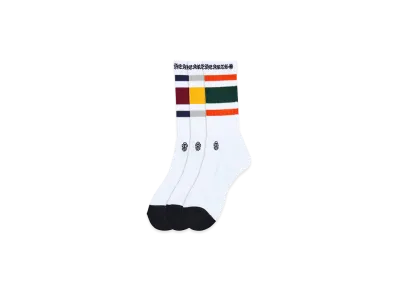 Chrome Hearts Classic Stripe Socks "White"