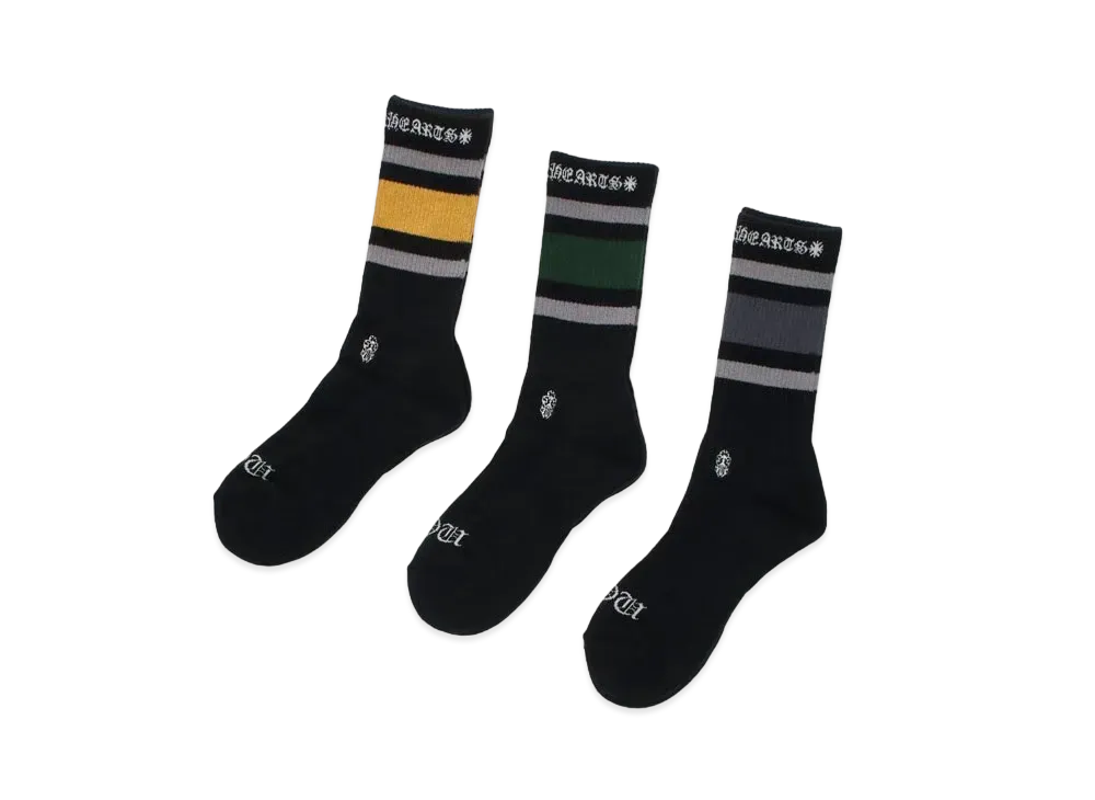 クロムハーツ 3PK チョンパーソックス 