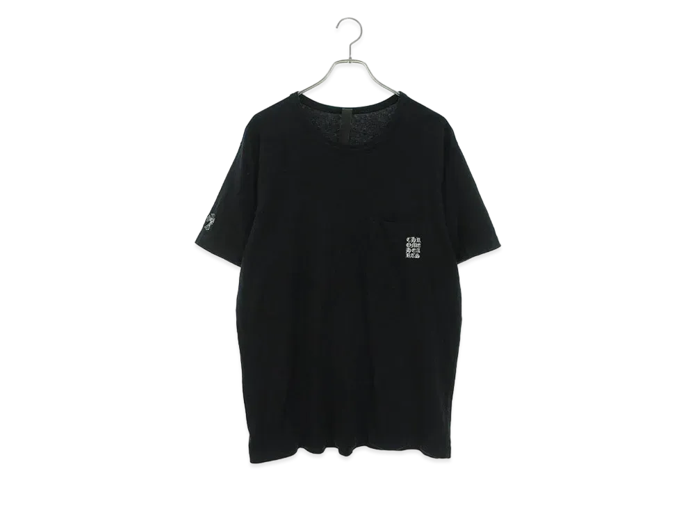 クロムハーツ ワイノット CH刺繍 Tシャツ "ブラック"