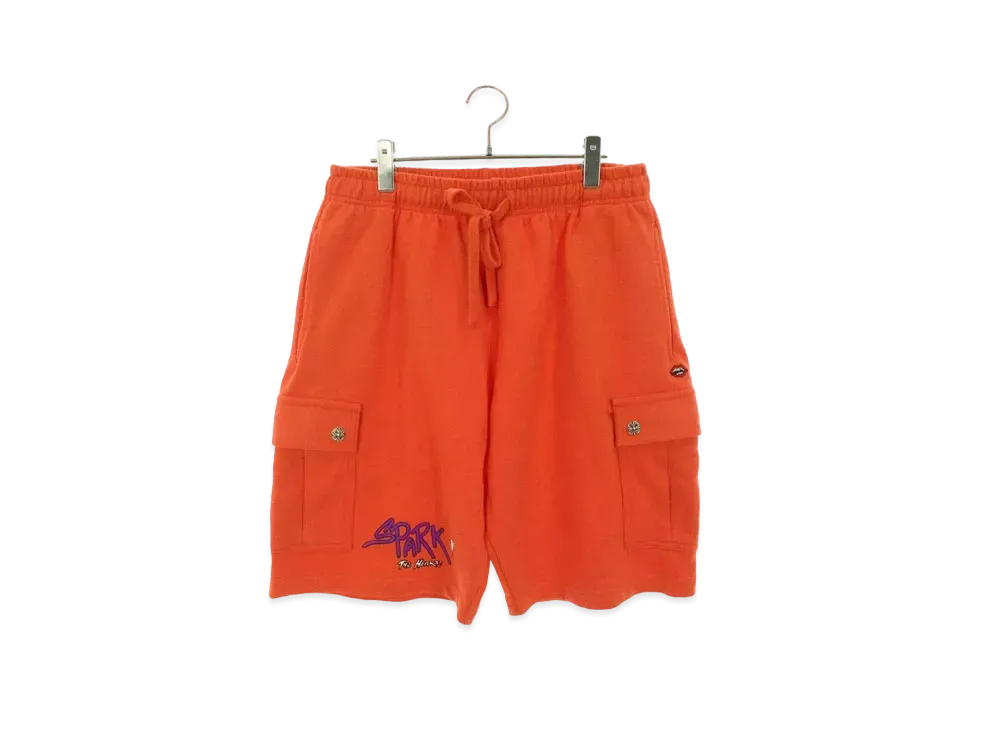 Chrome Hearts PPO Matty Boy Cross Ball Button Cargo Sweat Half Pants "Red"