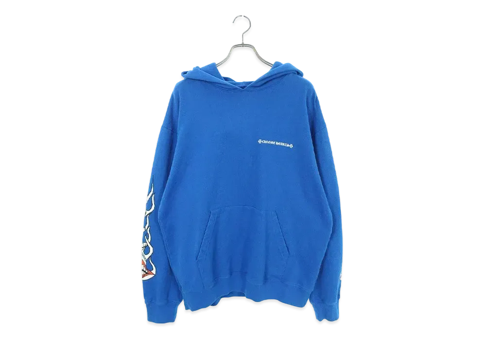 クロムハーツ マッティボーイ バックプリント フーディー "ブルー"