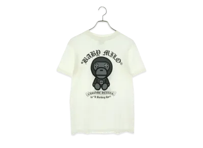 Chrome Hearts x A BATHING APE BABY MILO Print T-Shirt "White"