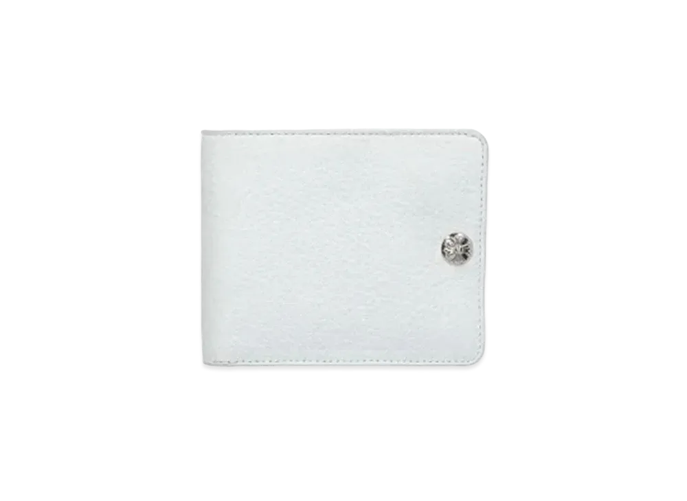 Chrome Hearts 1 Snap Cross Button Wallet "White"
