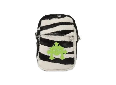 Chrome Hearts TAKA Mini Harako Shoulder Bag Cross Patch Leather Miami Limited "Zebra/Green"