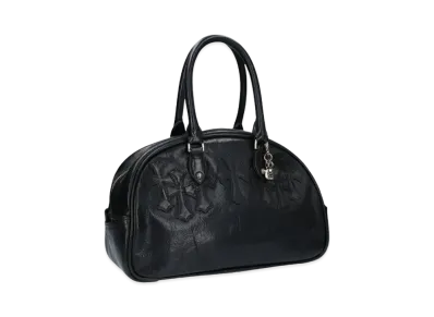 Chrome Hearts Gym SM Current CH CHM Small Leather Hand Bag "Black/Silver"