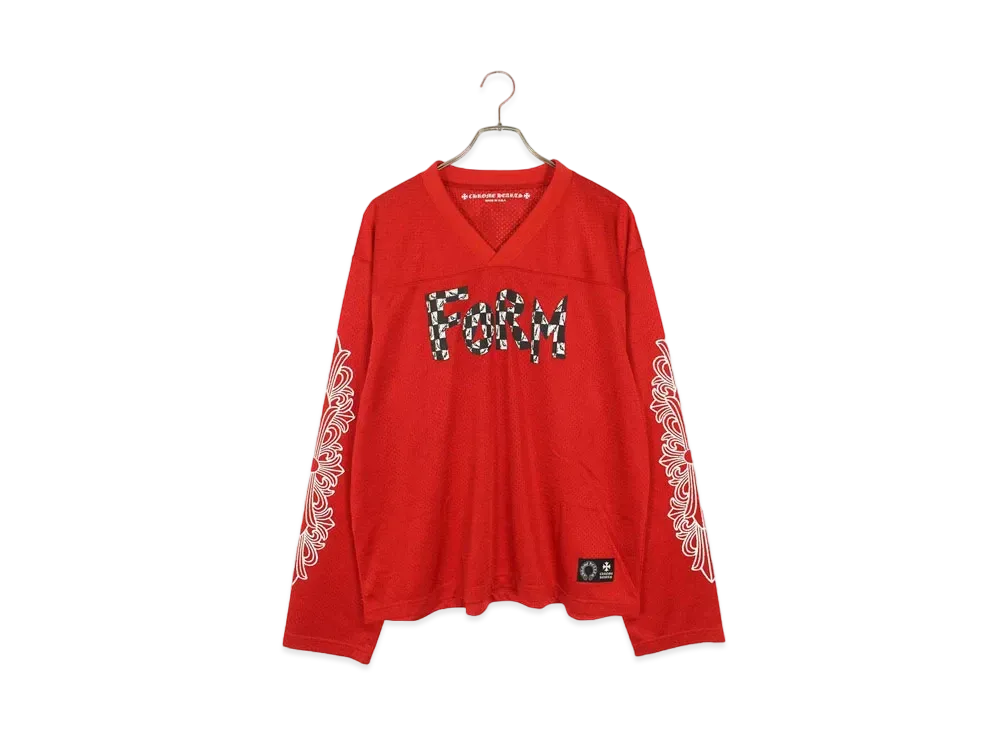 Chrome Hearts x Matty Boy PPO Form Mesh Warm Up Jersey Print L/S T-Shirt "Red"