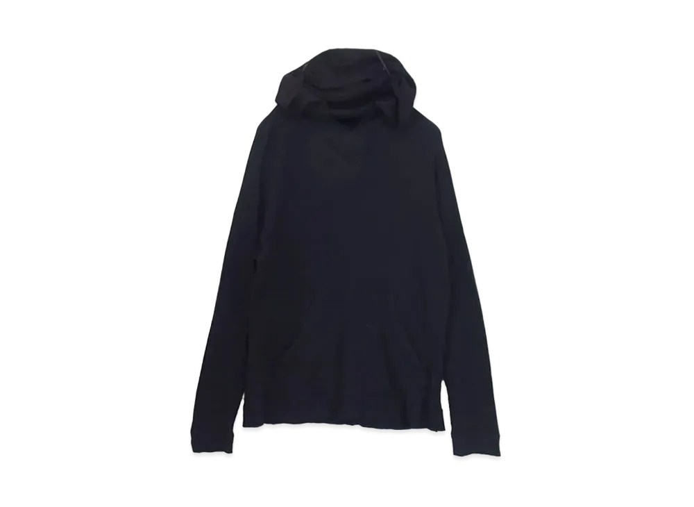 Chrome Hearts Horse Shoe Back Print Thermal Pullover Hoodie "Black"