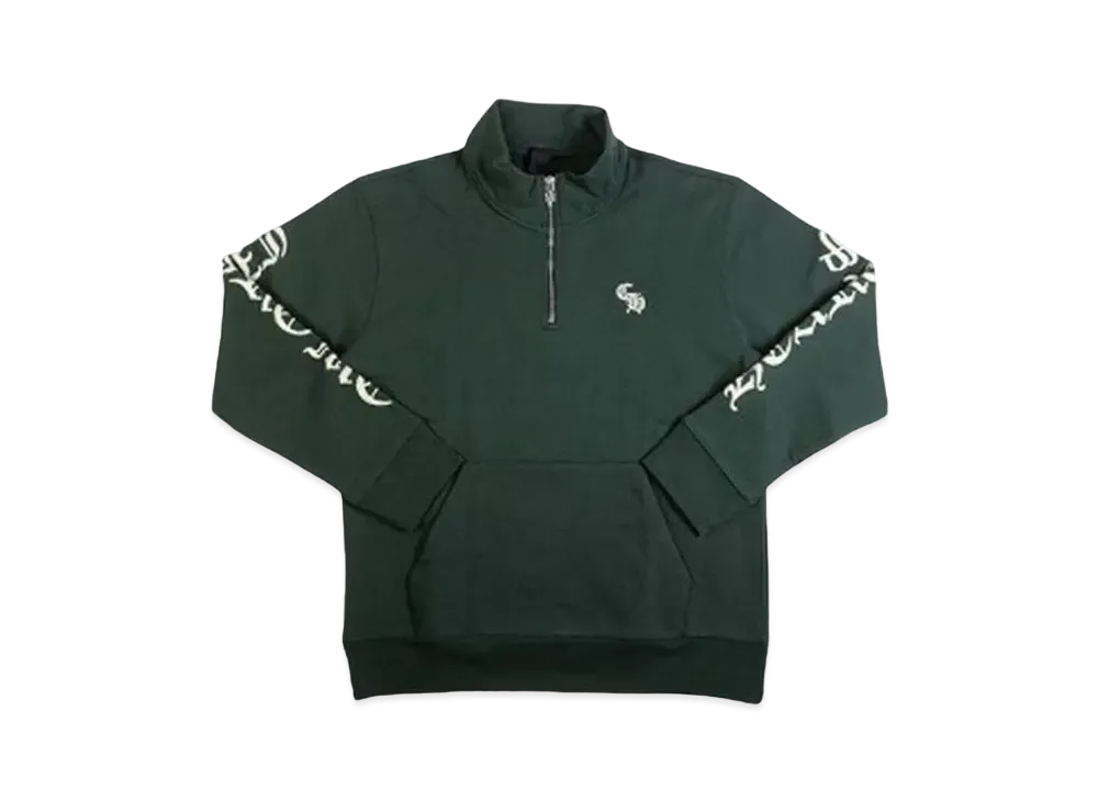 Chrome Hearts Slow Ride Half Zip Sweat "Green"