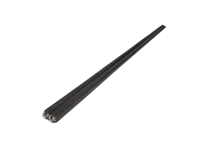 Chrome Hearts CH Plus Ebony Wood Chopsticks "Black/Silver"