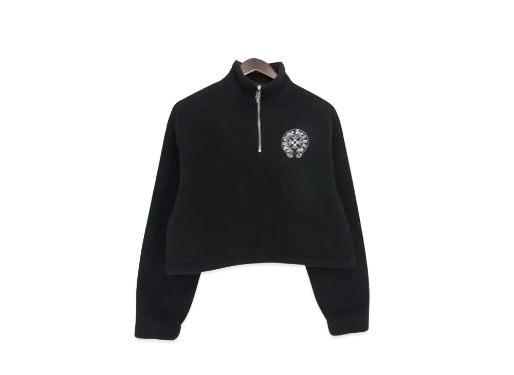 Chrome Hearts Dagger Half Zip Fleece Jacket "Black"