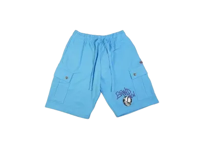 Chrome Hearts Matty Boy Brain New Sweat Half Pants "Blue"