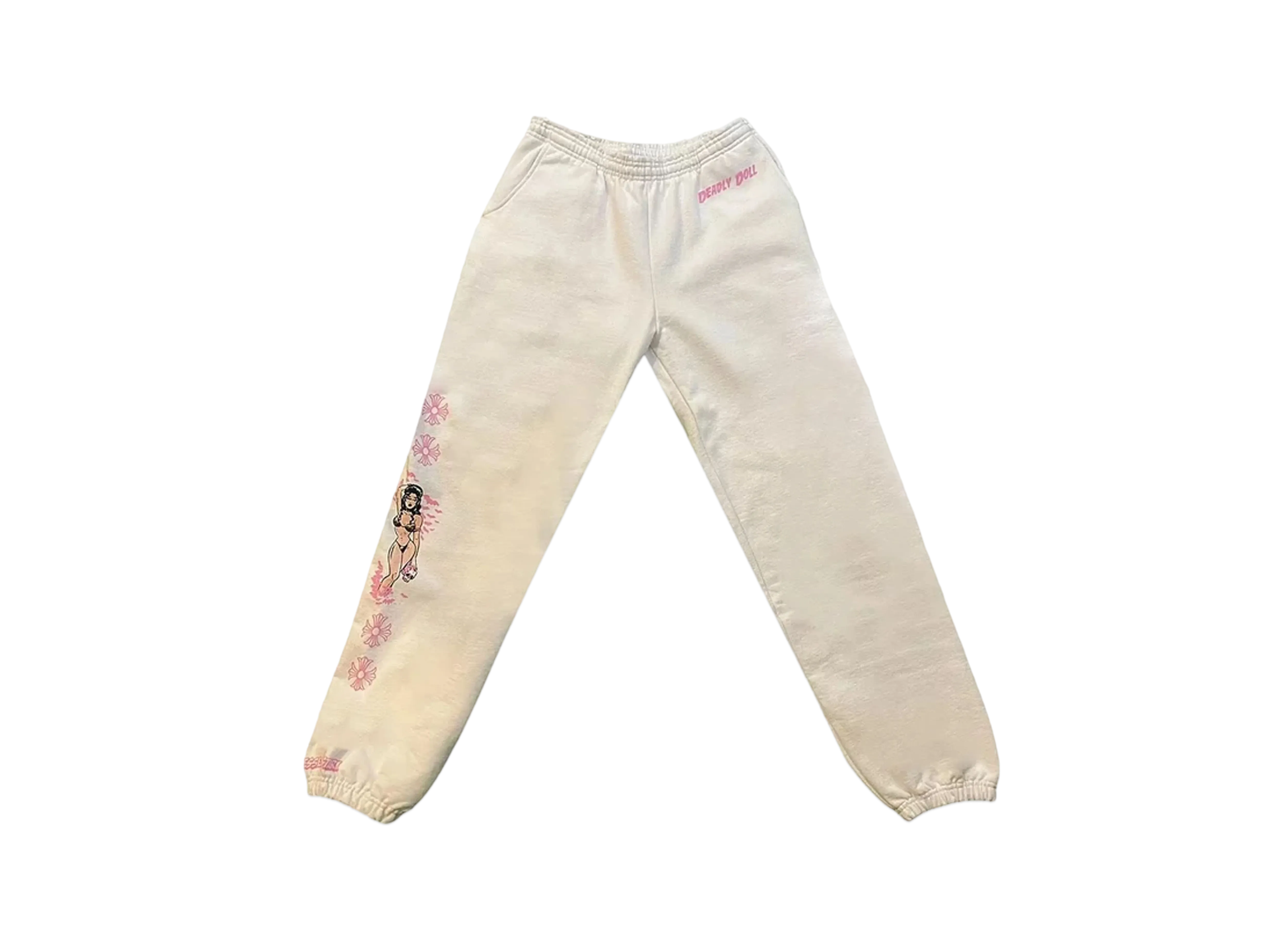 Chrome Hearts x Deadly Doll Pin-Up Sweatpants "White"