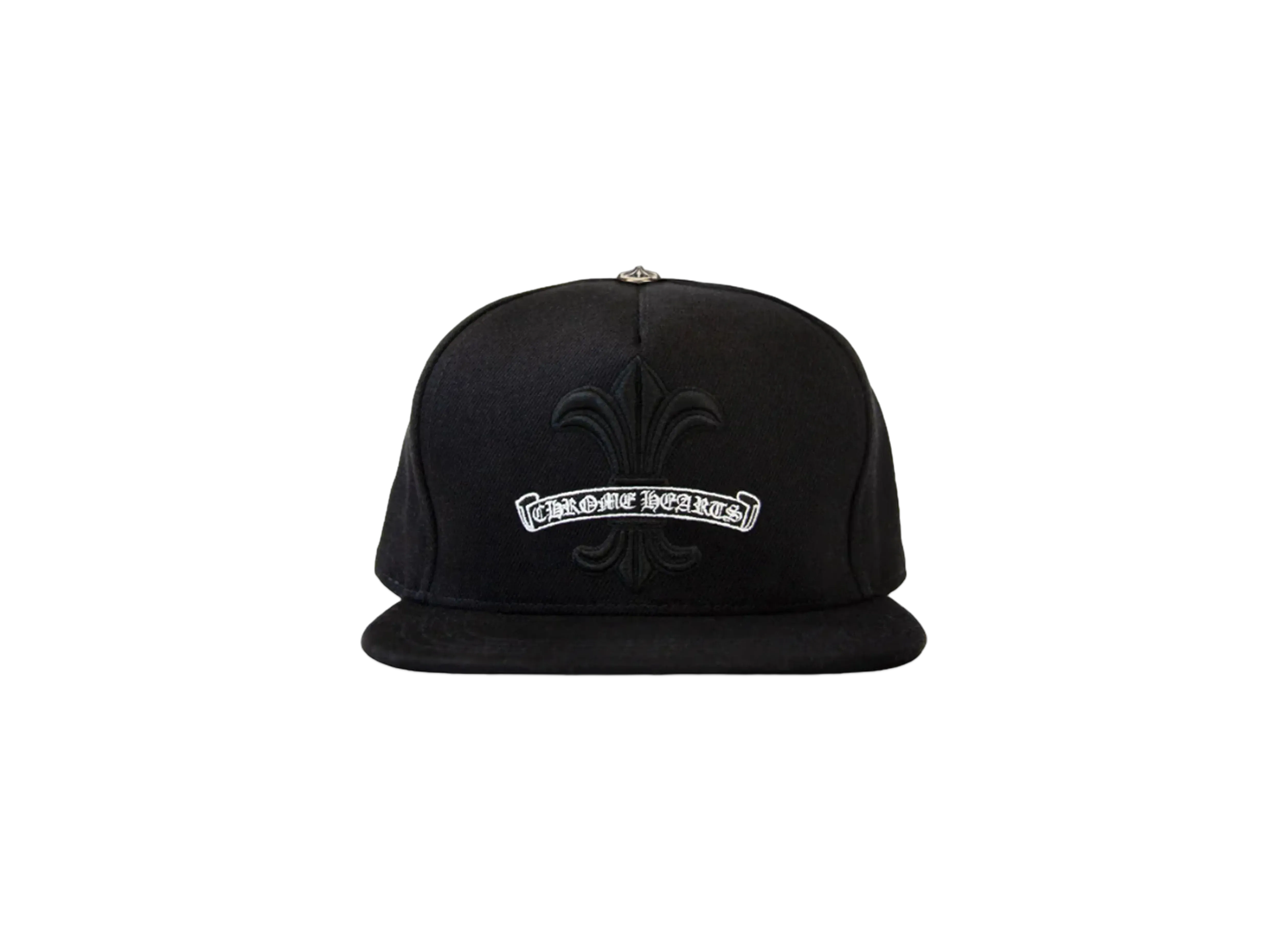 Chrome Hearts BS Flare Scroll Label Cap "Black"
