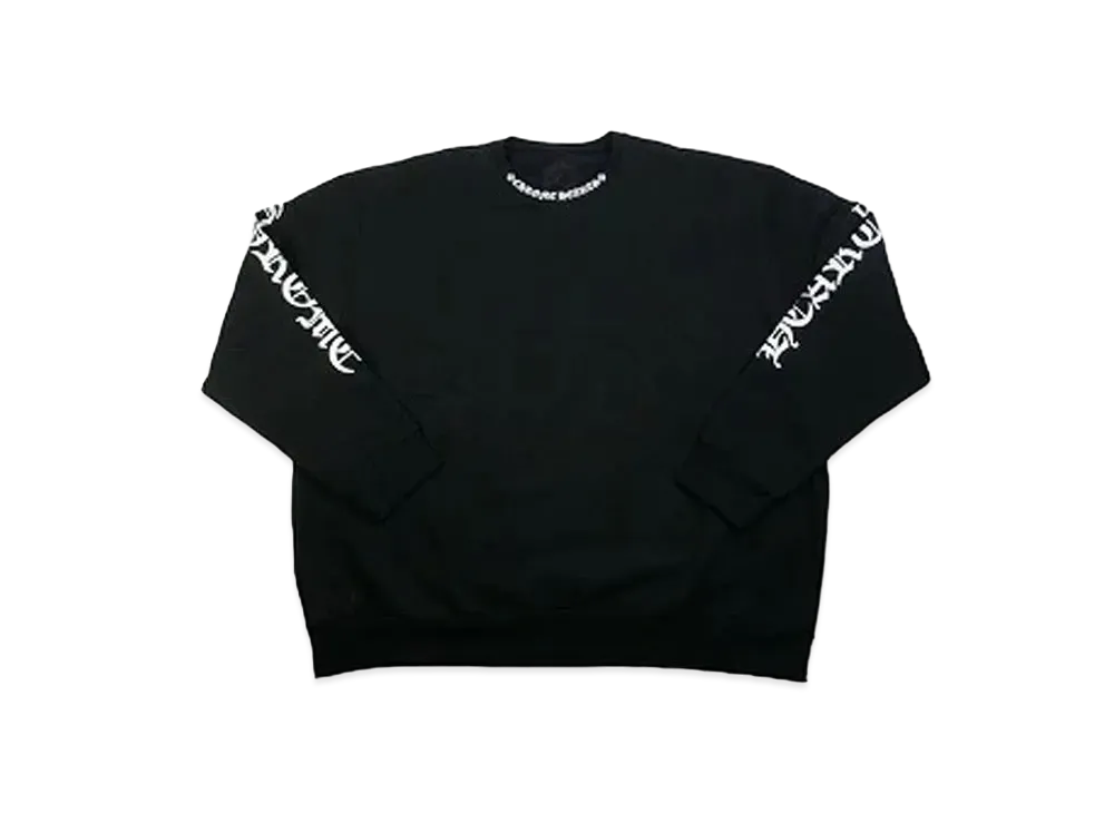 Chrome Hearts Neck Logo Crew Sweat "Black"