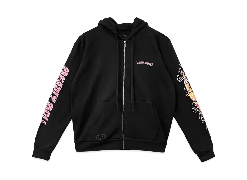 Chrome Hearts Deadly Doll Zip Hoodie "Black"