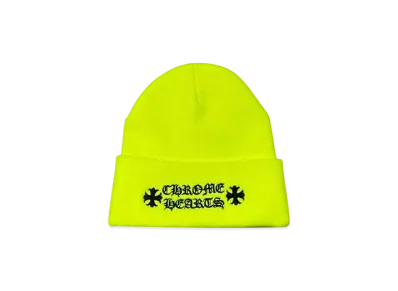 Chrome Hearts Wool Watch Cap Logo Embroidery Beanie "Neon Yellow"