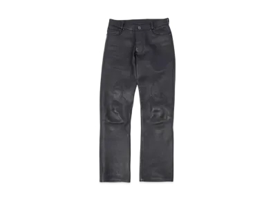 Chrome Hearts Fleur Knee Leather Pants "Black"
