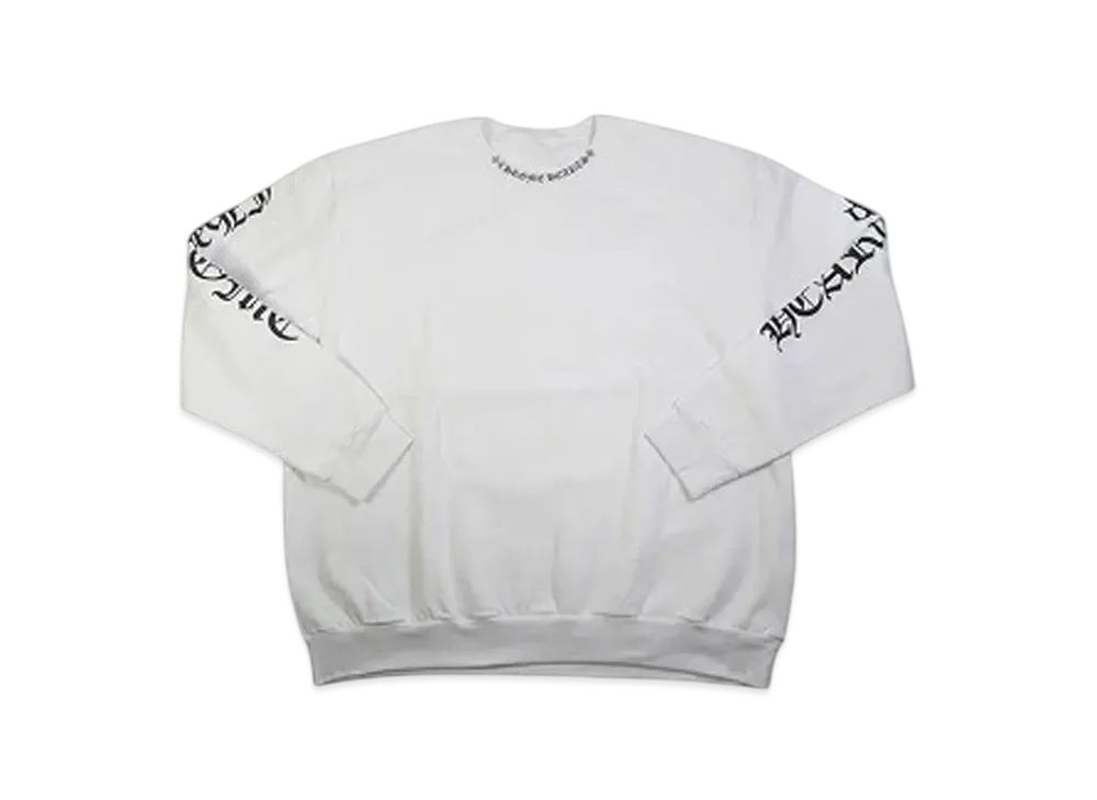 Chrome Hearts Neck Logo Crew Sweat "White"