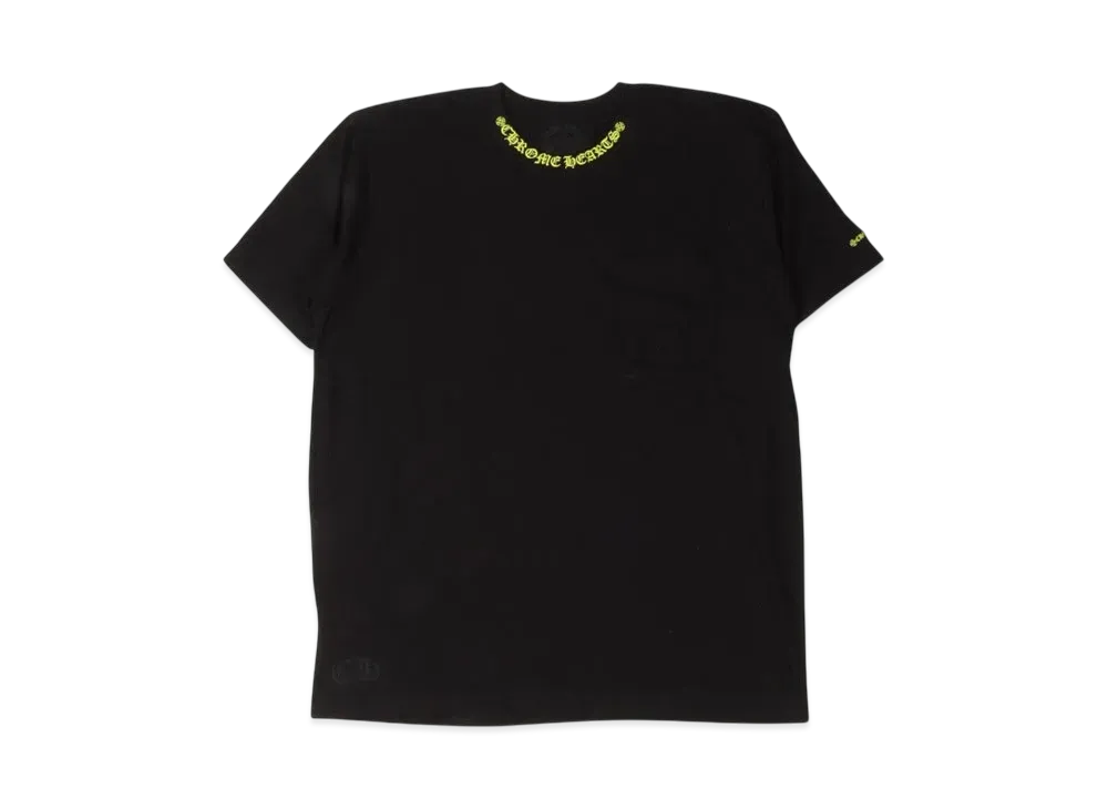 Chrome Hearts Neck Logo S/S T-Shirt "Black/Yellow"