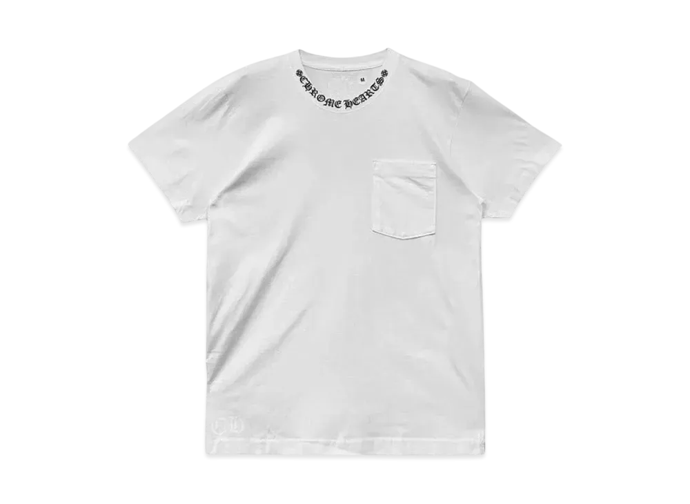 Chrome Hearts Neck Logo S/S T-Shirt "White/Black"