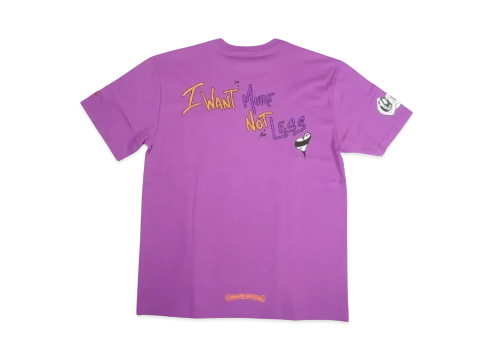 Chrome Hearts Matty Boy PPO I Want More Not Less S/S T-Shirt "Purple"