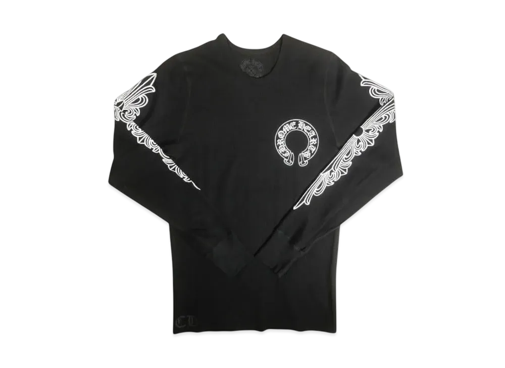 Chrome Hearts Horseshoe Thermal L/S T-Shirt "Black"