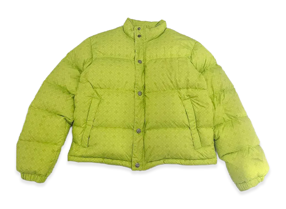 Chrome Hearts Cropped CH Plus Stiff Down Jacket "Yellow"