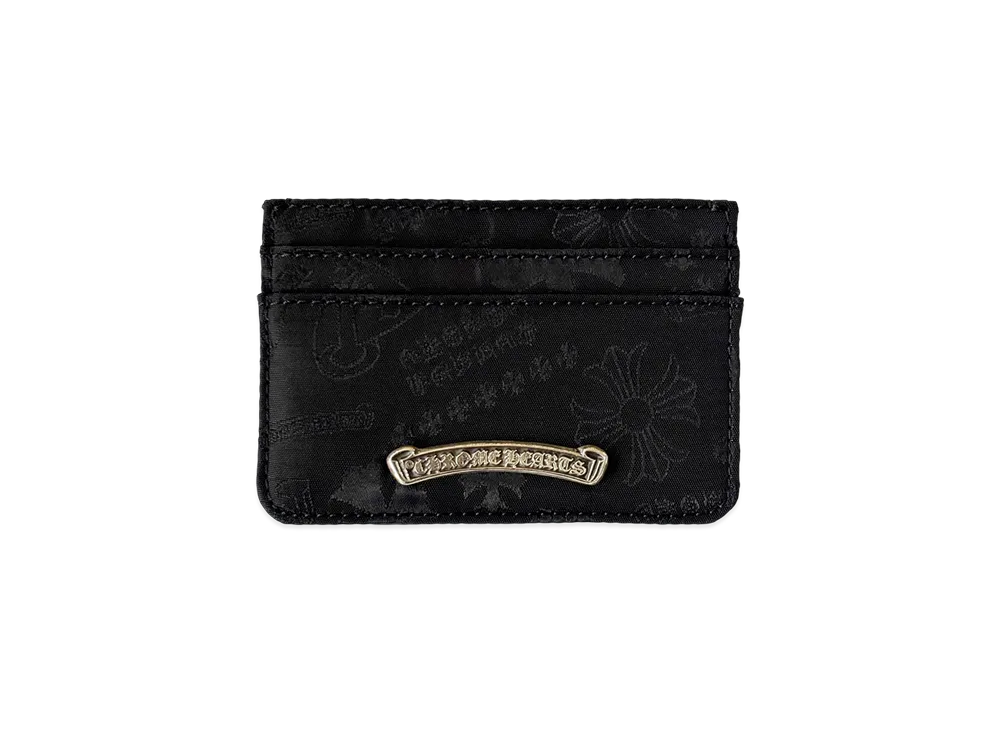 Chrome Hearts Scroll Card Wallet "Black"