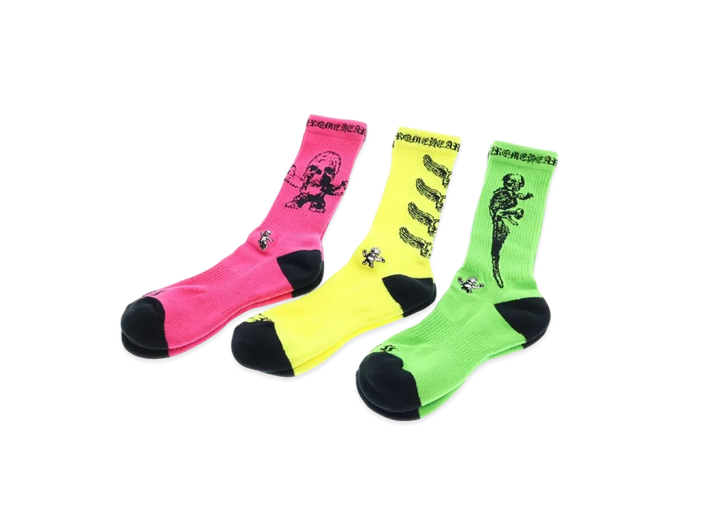 クロムハーツ 3PK チョンパーソックス 