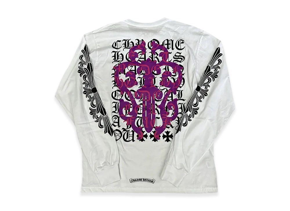 Chrome Hearts Dagger Eye Chart Pocket L/S T-Shirt "White"