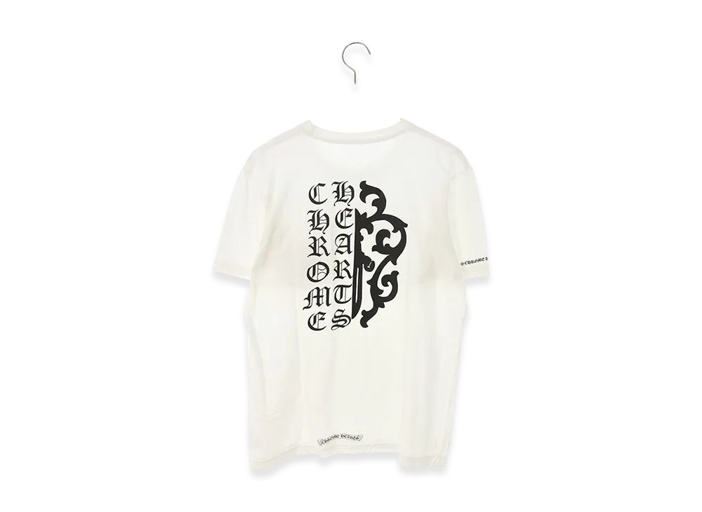 クロムハーツ ハーフダガープリント ポケットTシャツ "ホワイト"