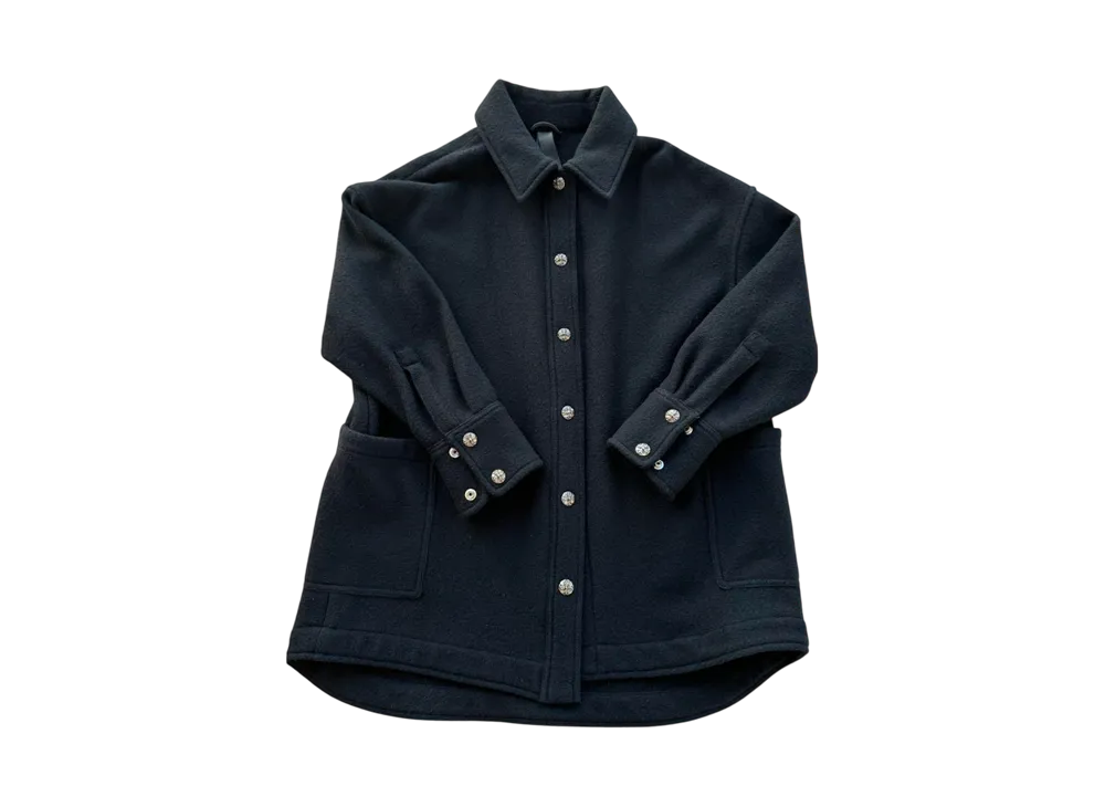 クロムハーツ ウールシャツ "ブラック"