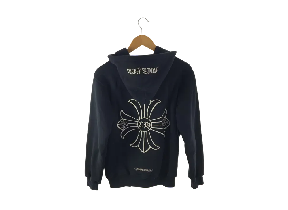 Chrome Hearts Floral Cross Fuck You Dagger Zip Up Hoodie "Black"