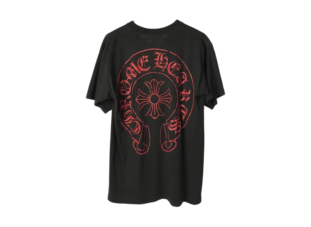 Chrome Hearts Horseshoe Back Print T-Shirt "Black/Red"