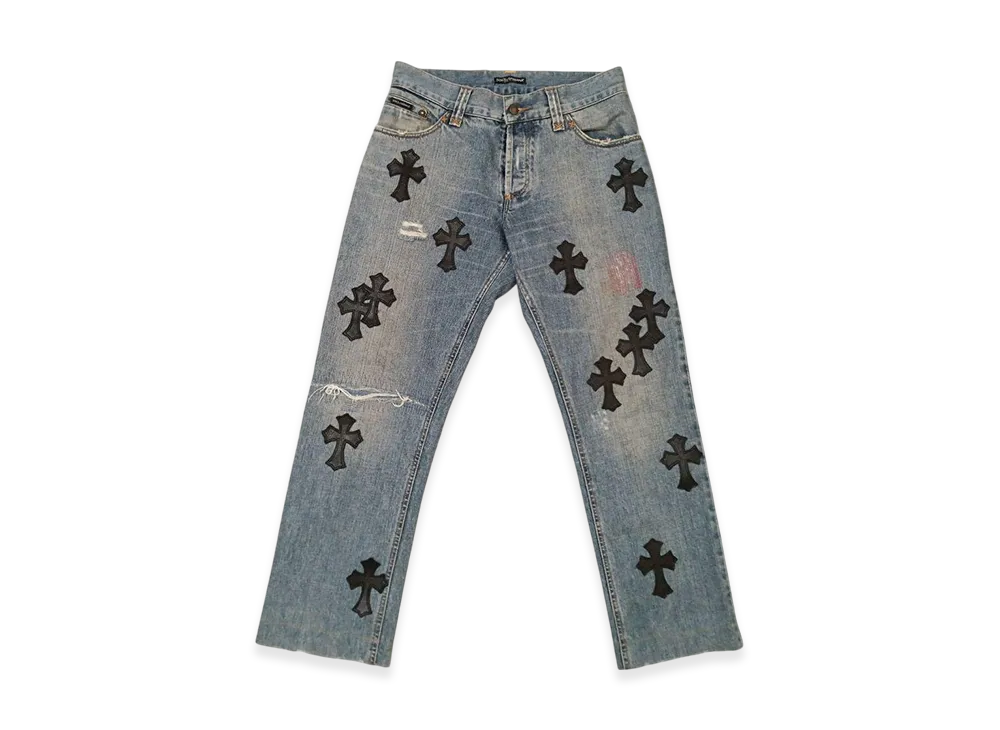 Chrome Hearts x DOLCE&GABBANA Cross Patch Denim "Blue"