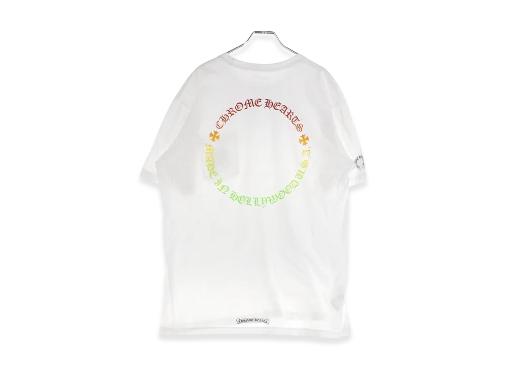 Chrome Hearts Gradient Circle Back Print T-Shirt "White"
