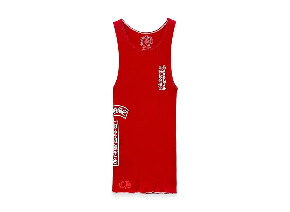 Chrome Hearts T Bar Bib Tank "Red"