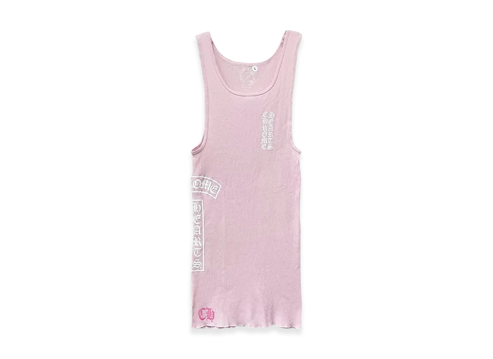 Chrome Hearts T Bar Bib Tank "Pink"