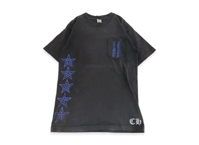 Chrome Hearts Star Vertical Logo T-Shirt "Black/Blue"