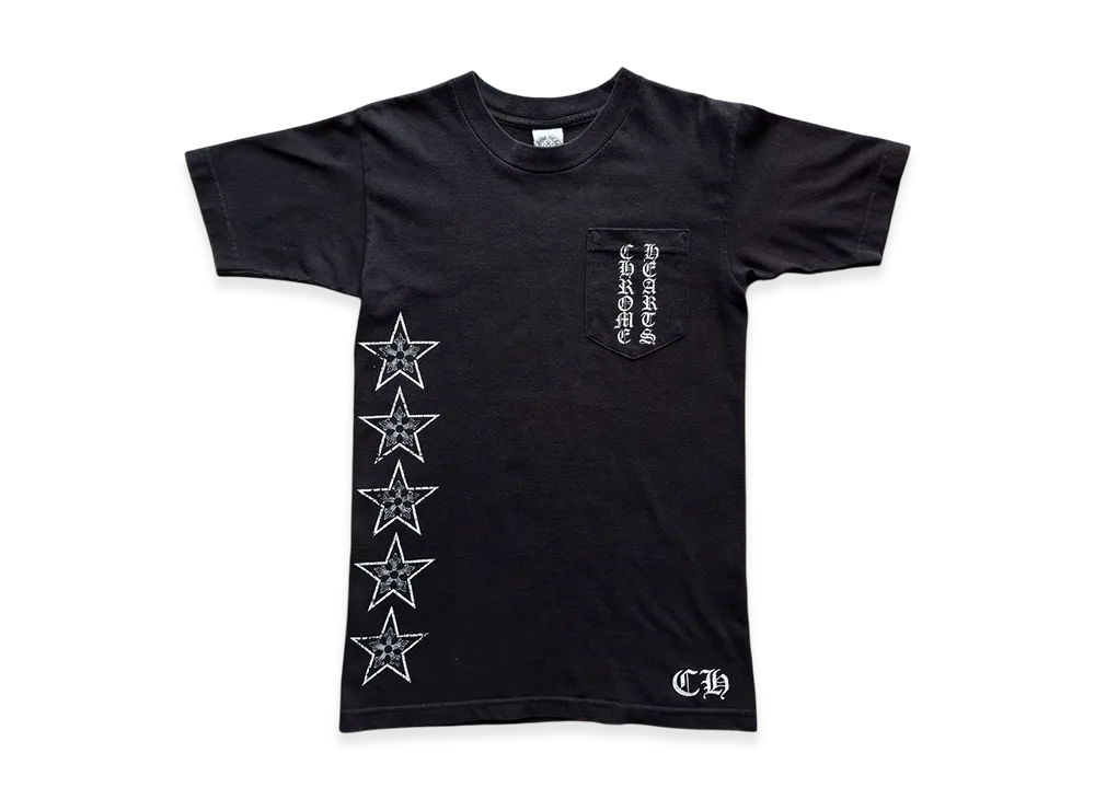 Chrome Hearts Star Vertical Logo T-Shirt "Black"