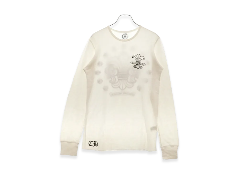 Chrome Hearts BS Fleur Print Thermal L/S T-Shirt "White"