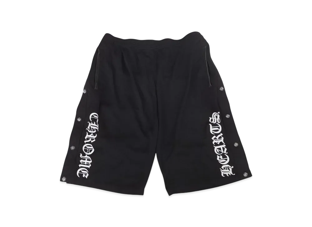 Chrome Hearts Cross Ball Button Track Shorts "Black"