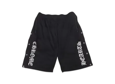 Chrome Hearts Cross Ball Button Track Shorts "Black"